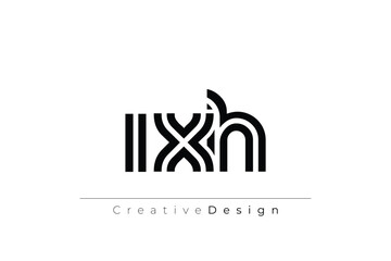 IXH Creative Unique Modern Letter Logo Design