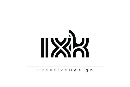IXK Creative Unique Modern Letter Logo Design