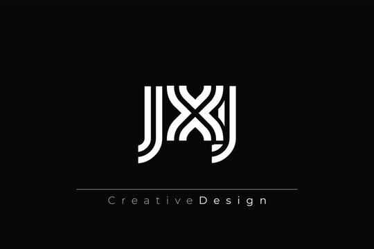 JXJ Creative Unique Modern Letter Logo Design