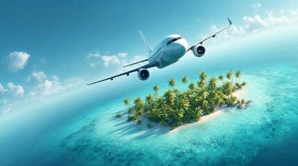 Naklejka premium Plan your vacation! Choose a destination, book flights & air tickets for international trips. We can help with travel planning & holiday choices in the tourism industry. Get your tickets now! 