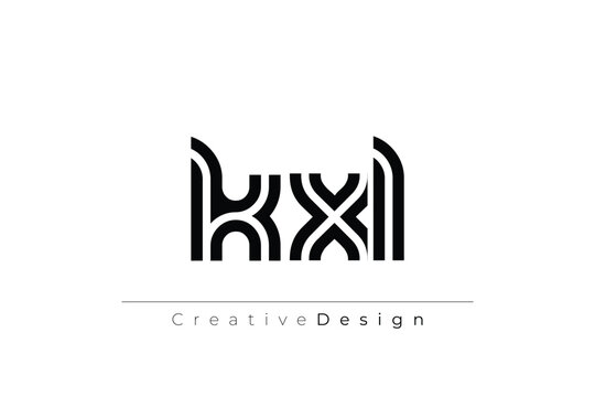 KXL Creative Unique Modern Letter Logo Design