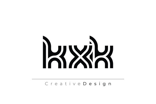 KXK Creative Unique Modern Letter Logo Design