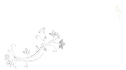 "Elegant White 3D Floral Ornaments | Luxury Decorative Baroque Style Pattern for Interior Design and Architectural Decoration"