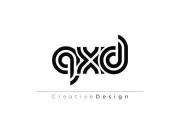 QXD Creative Unique Modern Letter Logo Design
