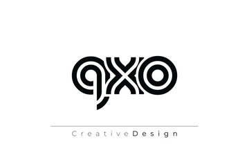 QXO Creative Unique Modern Letter Logo Design
