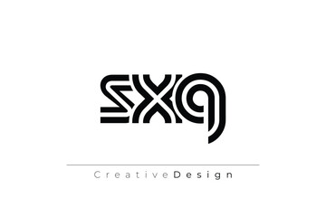 SXQ Creative Unique Modern Letter Logo Design