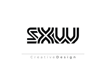 SXW Creative Unique Modern Letter Logo Design