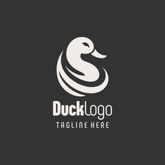 Obraz premium Chic Black White Duck Iconography