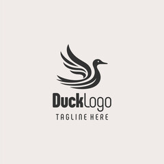 Original Duck Silhouette Logo Icon