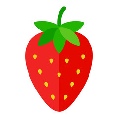 strawberry on white background