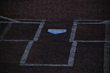 Home Plate on a Baseball Field