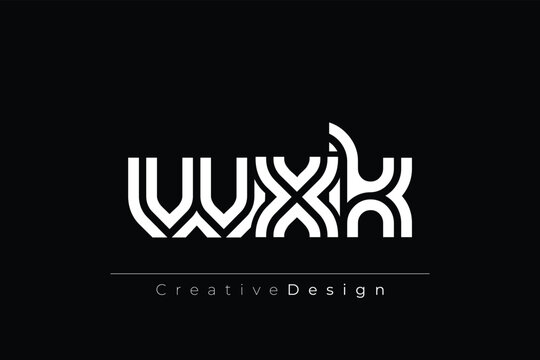 WXK Creative Unique Modern Letter Logo Design