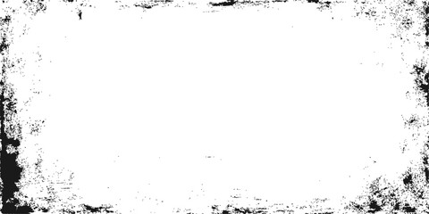 Black ink grunge frame with a water splash texture design for your text