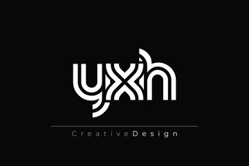 YXH Creative Unique Modern Letter Logo Design