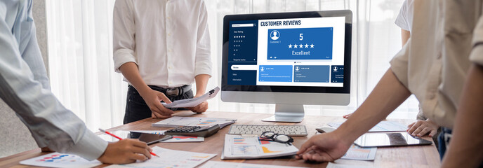 Customer experience and review analysis by brisk computer software for corporate business