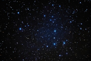 Fototapeta premium Sparkling stars illuminate the night sky in a vast expanse of darkness, creating a mesmerizing view that captivates the imagination and inspires wonder during the stillness of the evening