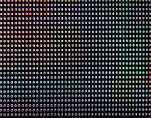 Close-up of a pixelated LED display