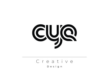 CYE Creative Unique Modern Letter Logo Design