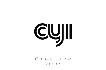 CYI Creative Unique Modern Letter Logo Design