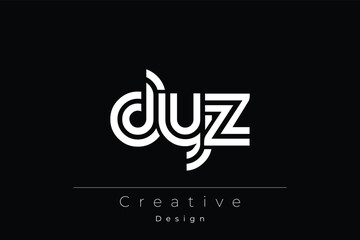 DYZ Creative Unique Modern Letter Logo Design