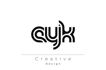 Obraz premium EYK Creative Unique Modern Letter Logo Design