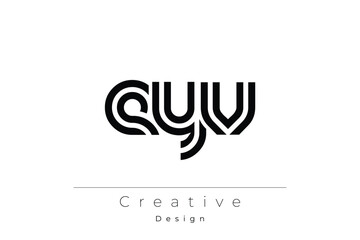 EYV Creative Unique Modern Letter Logo Design