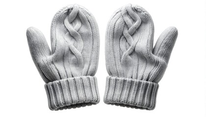 Cozy cable knit mittens for a cold winter day
