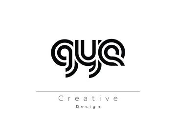 Fototapeta premium GYE Creative Unique Modern Letter Logo Design