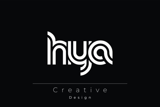 HYA Creative Unique Modern Letter Logo Design