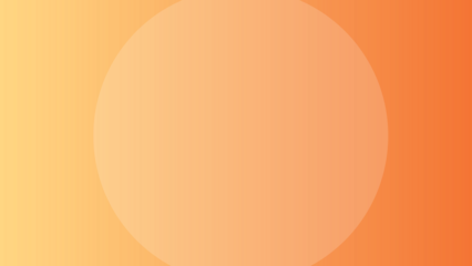 A warm and inviting gradient background with shades of orange, featuring a soft, circular highlight for a touch of depth and visual appeal isolated on transparent background