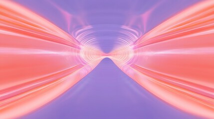 Abstract Pink and Purple Swirling Tunnel Design