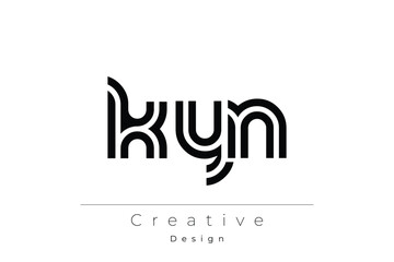 KYN Creative Unique Modern Letter Logo Design