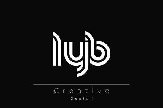 LYB Creative Unique Modern Letter Logo Design