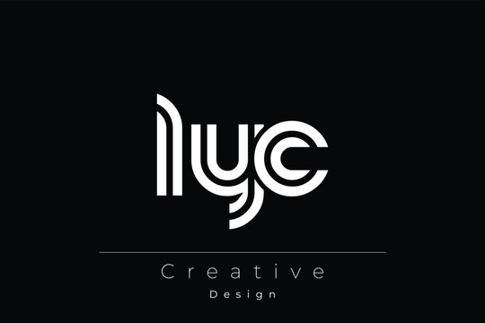 LYC Creative Unique Modern Letter Logo Design