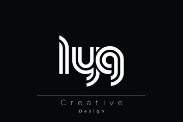 LYG Creative Unique Modern Letter Logo Design