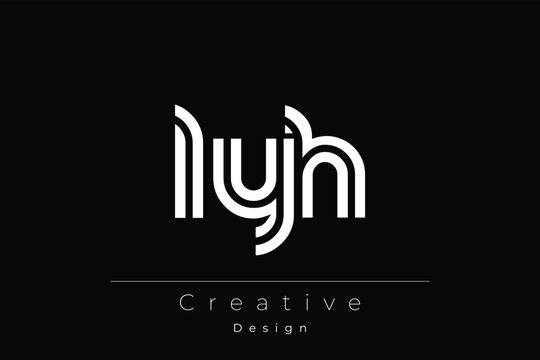 LYH Creative Unique Modern Letter Logo Design