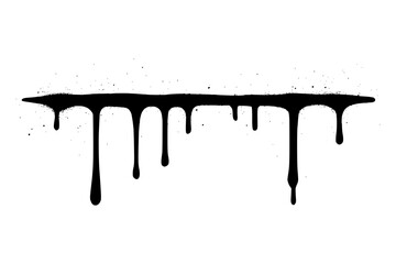 Striking black paint drips for edgy design projects creates a bold and contemporary artistic statement