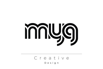 MYG Creative Unique Modern Letter Logo Design