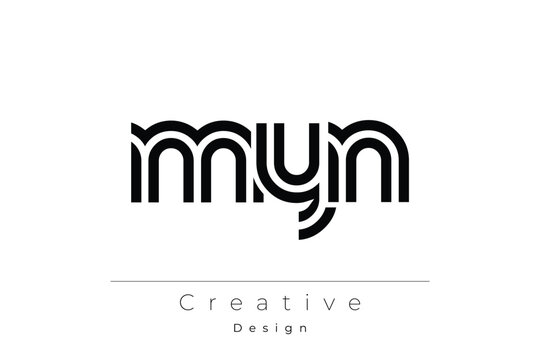 MYN Creative Unique Modern Letter Logo Design