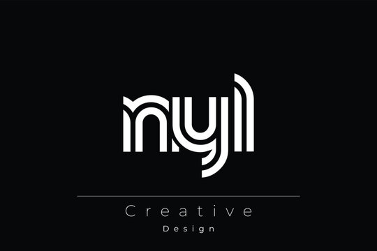 NYL Creative Unique Modern Letter Logo Design