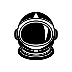 Fototapeta premium Astronaut Helmet Futuristic Design Transparent Background