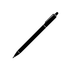 Black Ballpoint Pen Simple Design Transparent Background