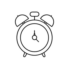 Golden Alarm Clock Twin Bell Design Transparent Background