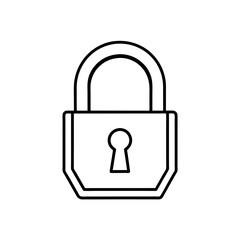 Golden Padlock with Shiny Surface 3D Transparent Background