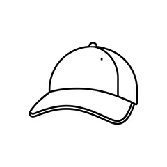 Green Baseball Cap Simple Design Transparent Background