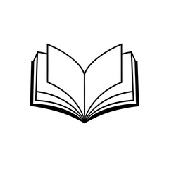 Red Open Book Pages Visible Transparent Background