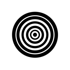 Red Target Bullseye Icon Concentric Transparent Background