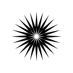 Obraz premium Yellow Light Starburst Abstract Glow Transparent Background