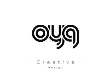 OYQ Creative Unique Modern Letter Logo Design