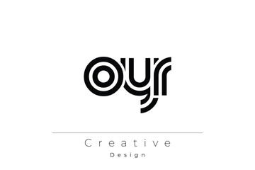 OYR Creative Unique Modern Letter Logo Design